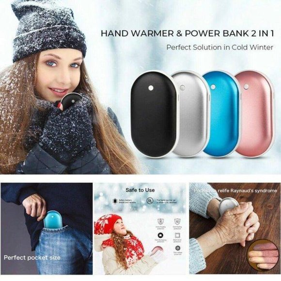 2-in-1 Electronic Hand Warmer & Power Bank - New in Box - Picture 2 of 4
